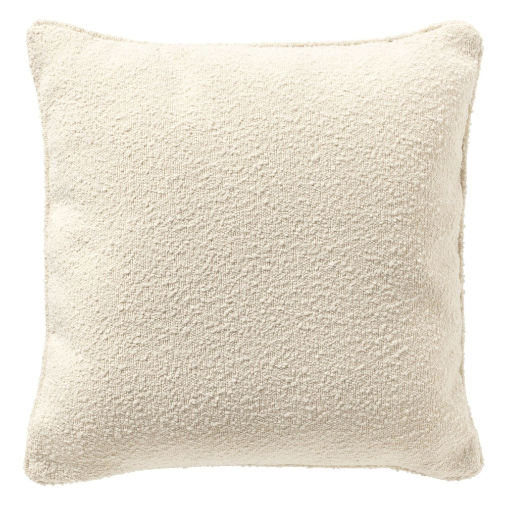 Dutch Decor Bouclé Kissenhülle 'Onno' 60 x 60 cm Snow White - Weiß